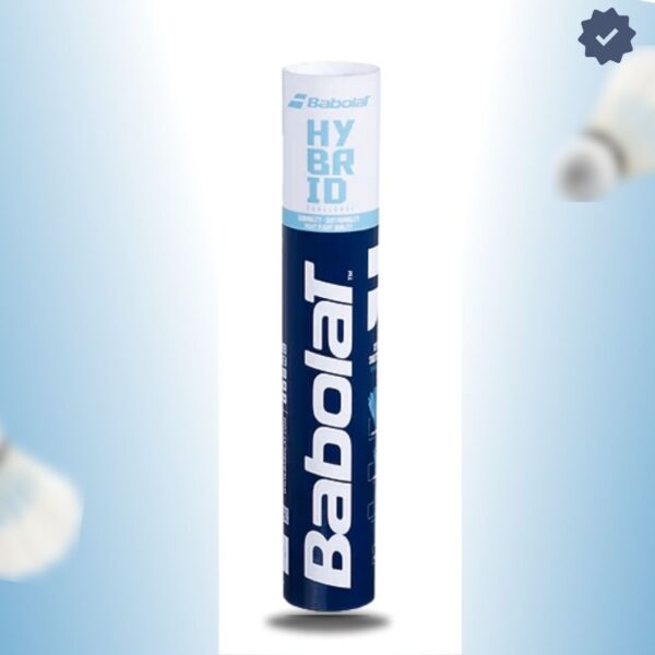 Babolat Hybrid Challenge Feather Badminton Shuttlecock (white)